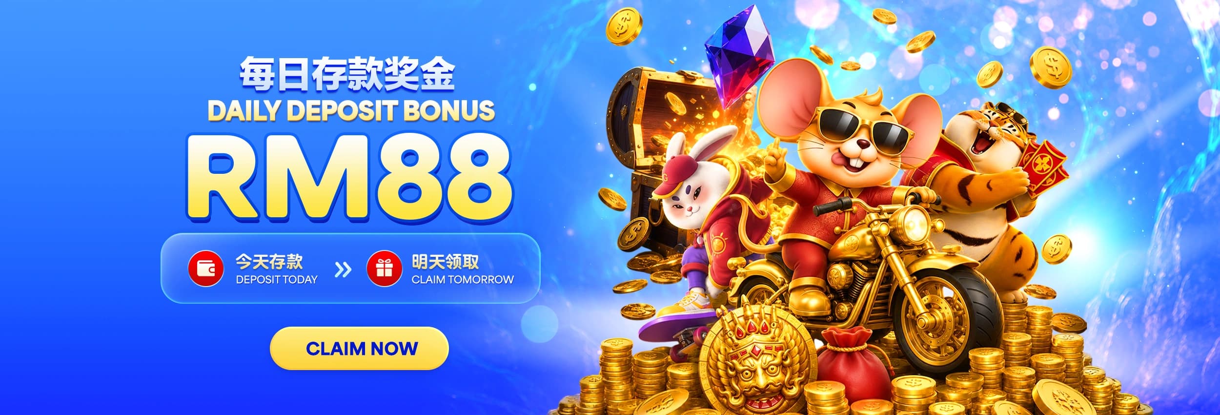 Deposit 1000 dapat RM88 esok