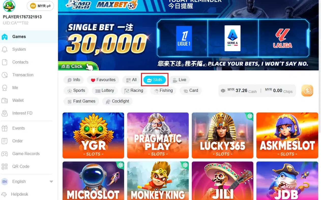 Winbox Horse Betting Section Games Image