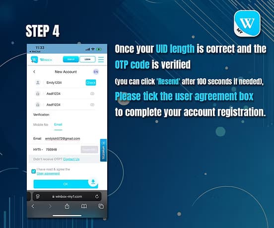 Winbox register step 4
