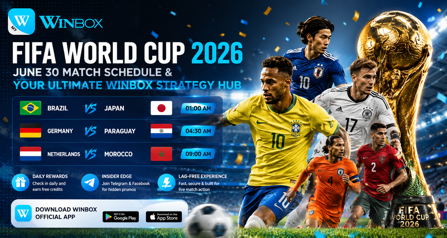 FIFA WORLD CUP 2026 - JUNE 30 MATCH SCHEDULE