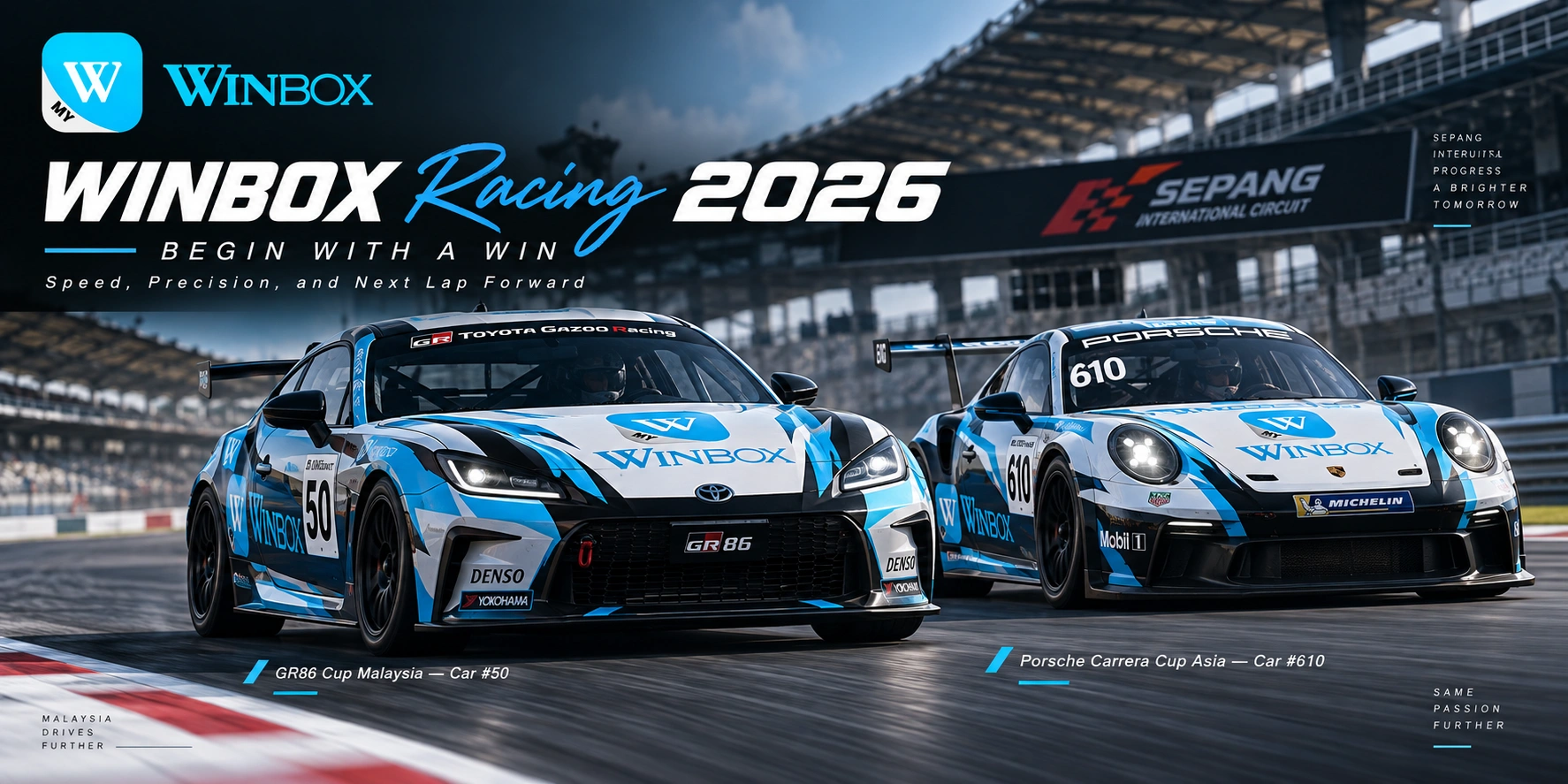 WINBOX Racing 2026 team banner